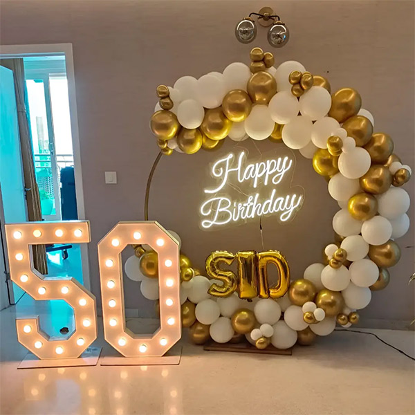 50th Birthday Customized Decor