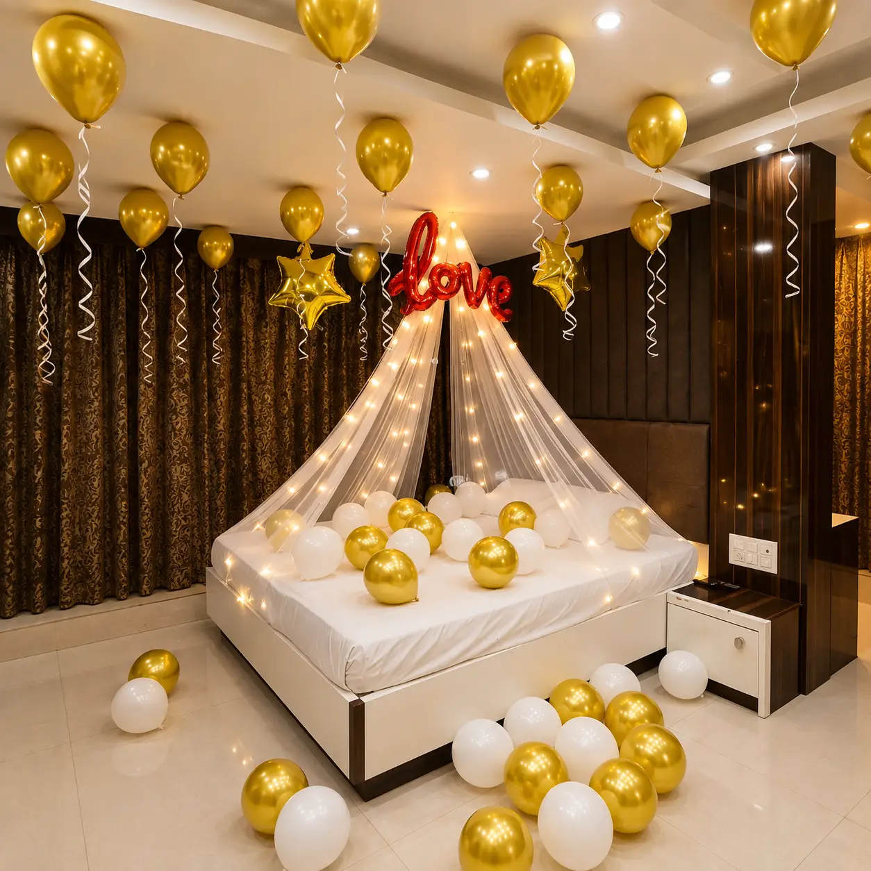Bed Canopy Room Setup