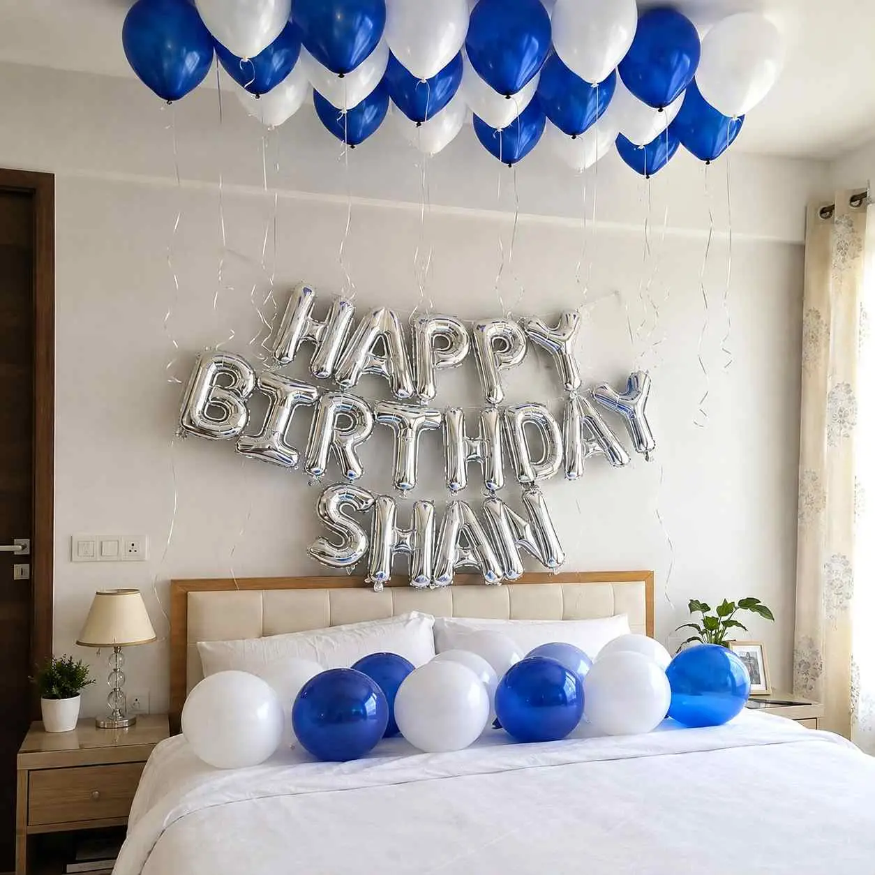 Simple Happy Birthday Room Decoration
