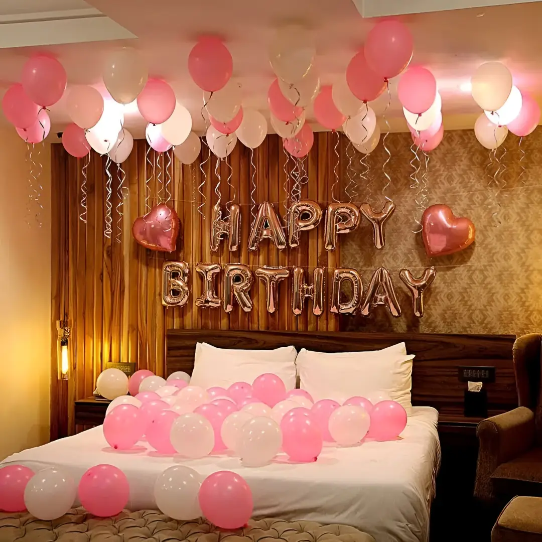 Elegant Simple Birthday Room Decor
