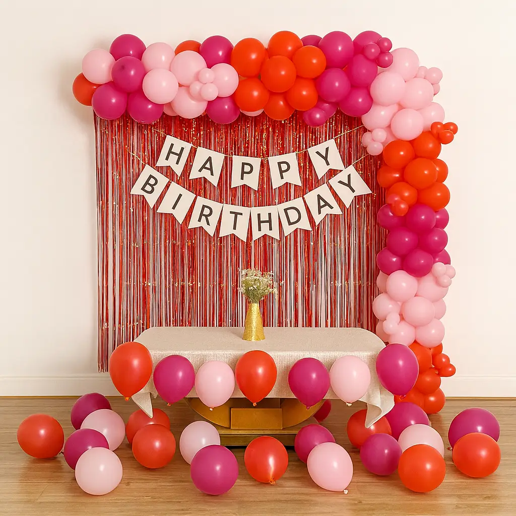 Color Pop Balloon Arch Decoration
