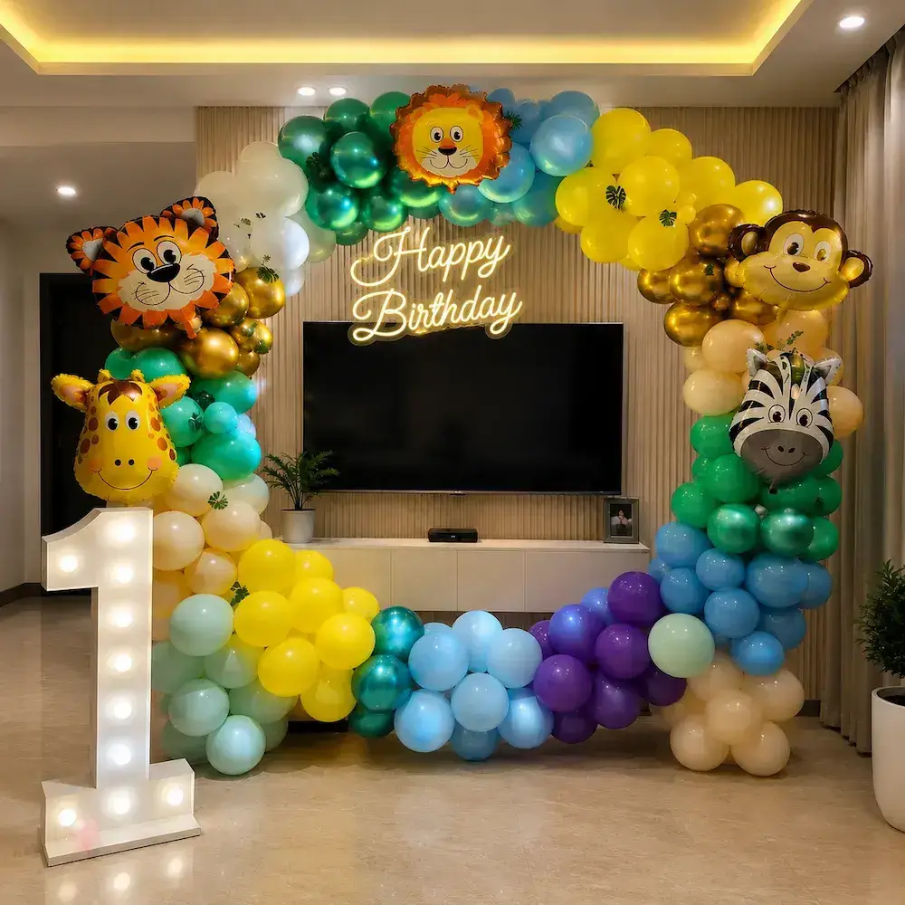 Jungle Theme Birthday Decor For Kids