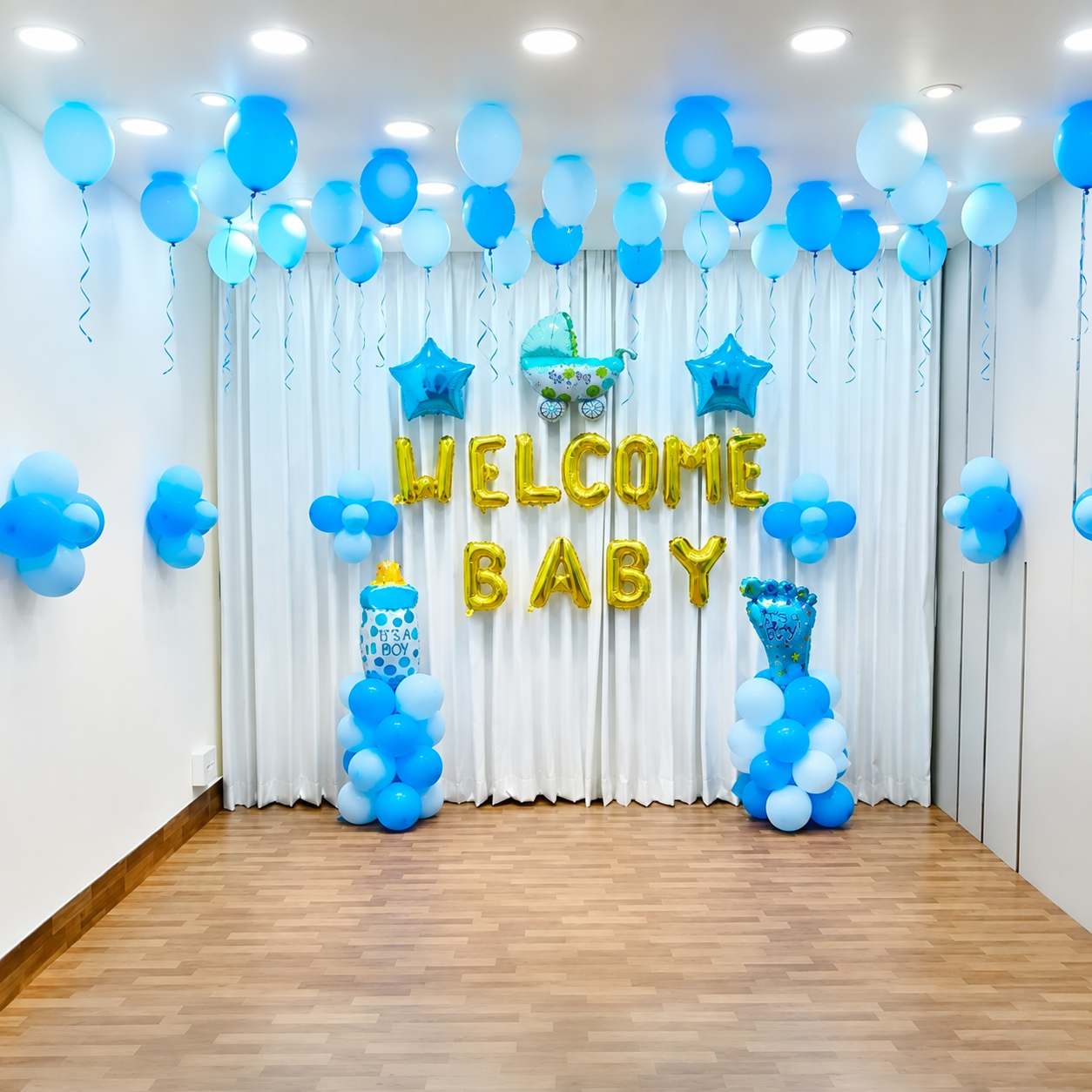 Welcom Baby Boy Hall Decoration