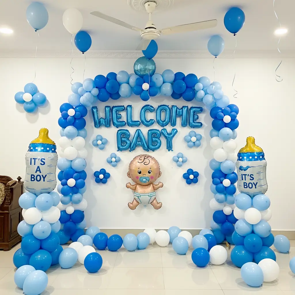 Its a Boy Welcome Balloon Decoration