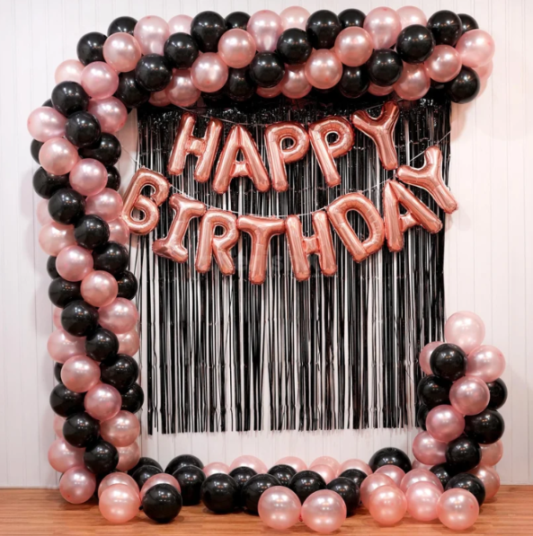 Happy Birthday Balloon Arch Decoration