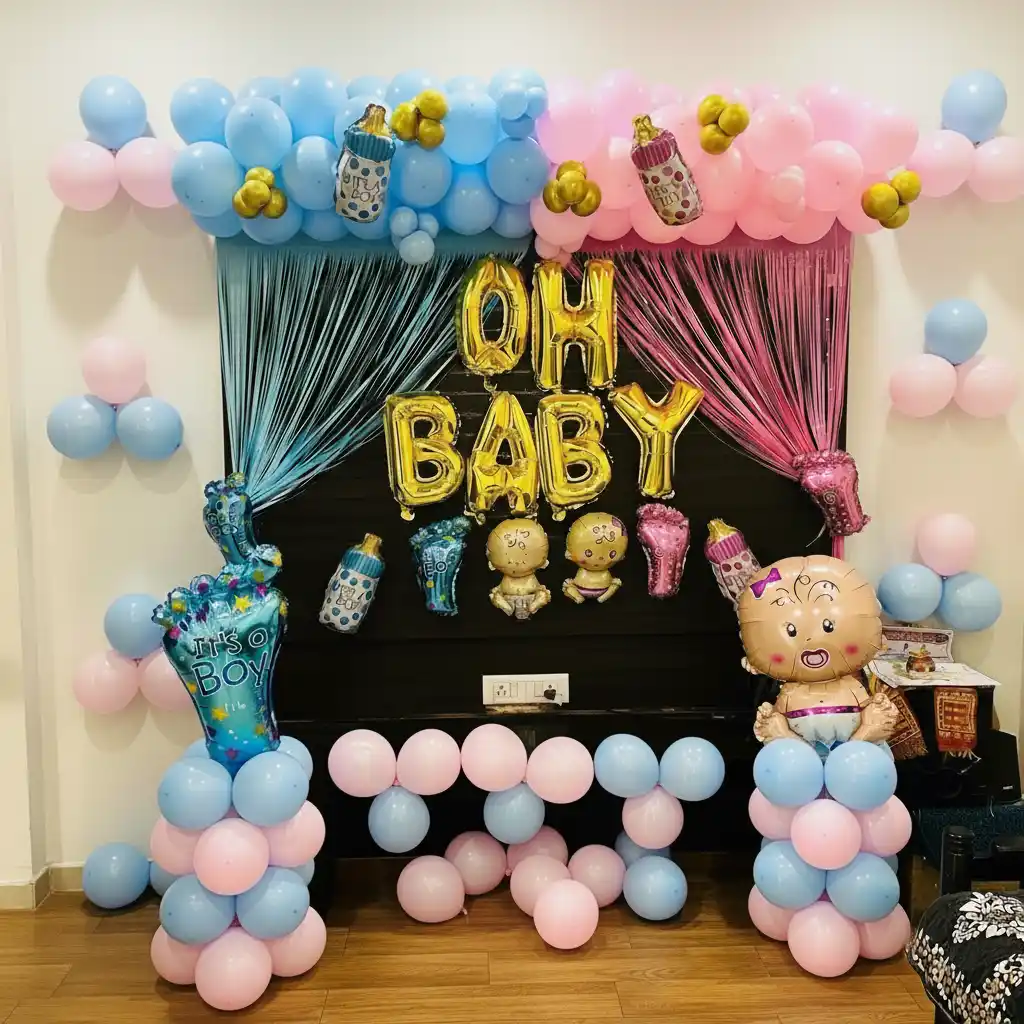 Dreamy Pastel Baby Shower Setup