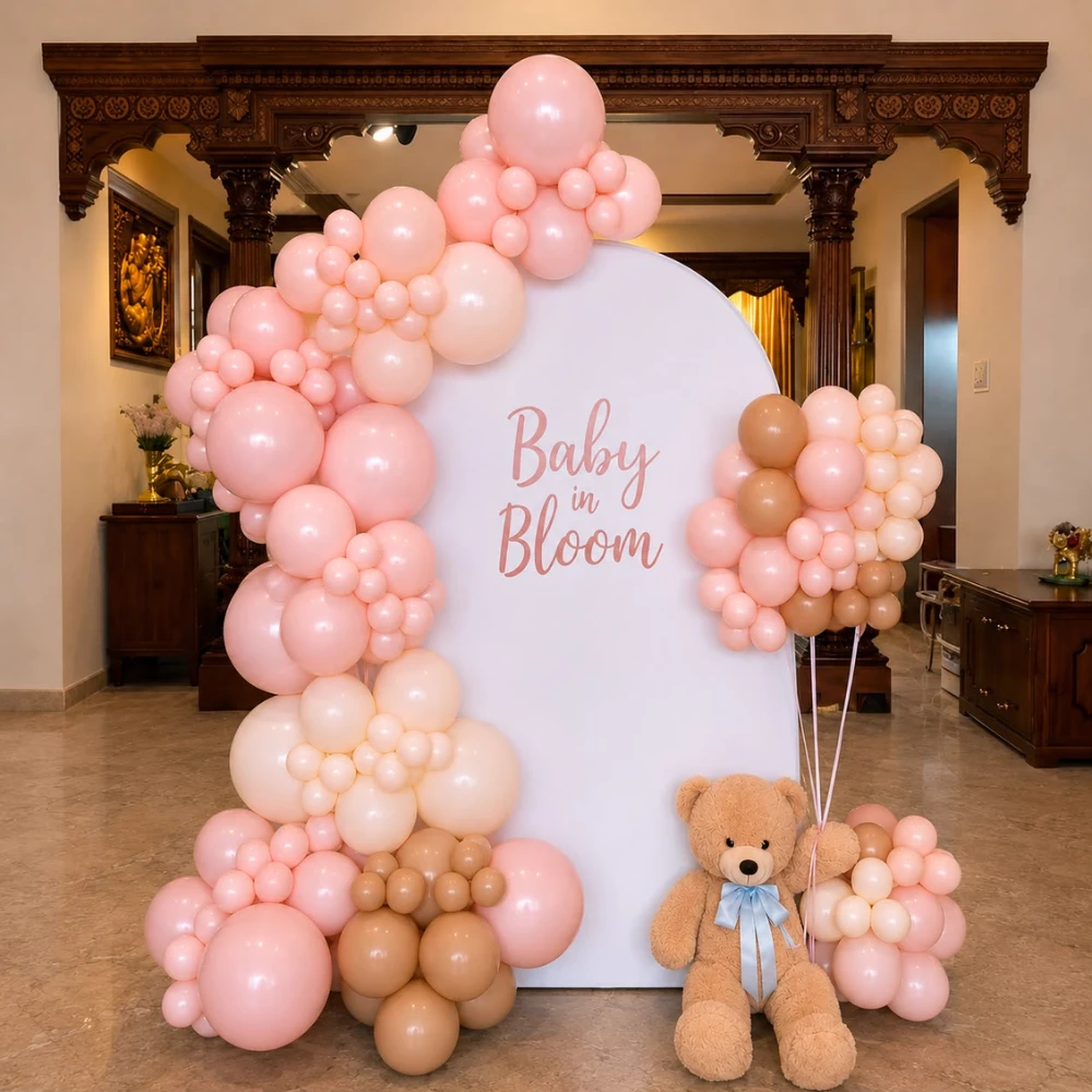 Baby in Bloom Baby Shower Balloon Decor