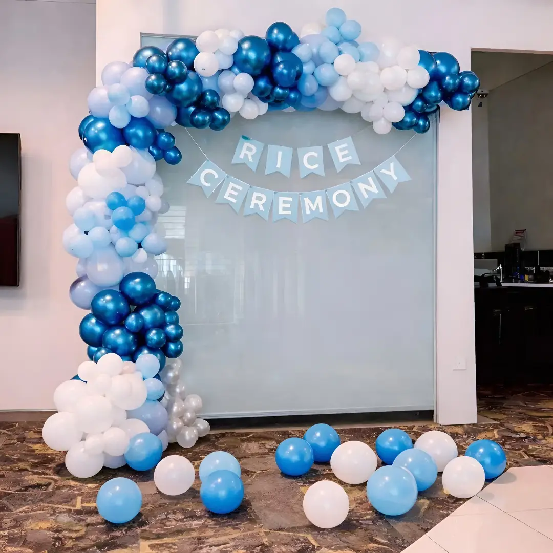 Annaprashan Balloon Arch Decor