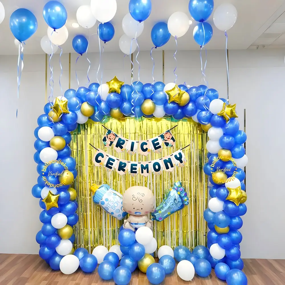 Cute Annaprashan Balloon Decoration