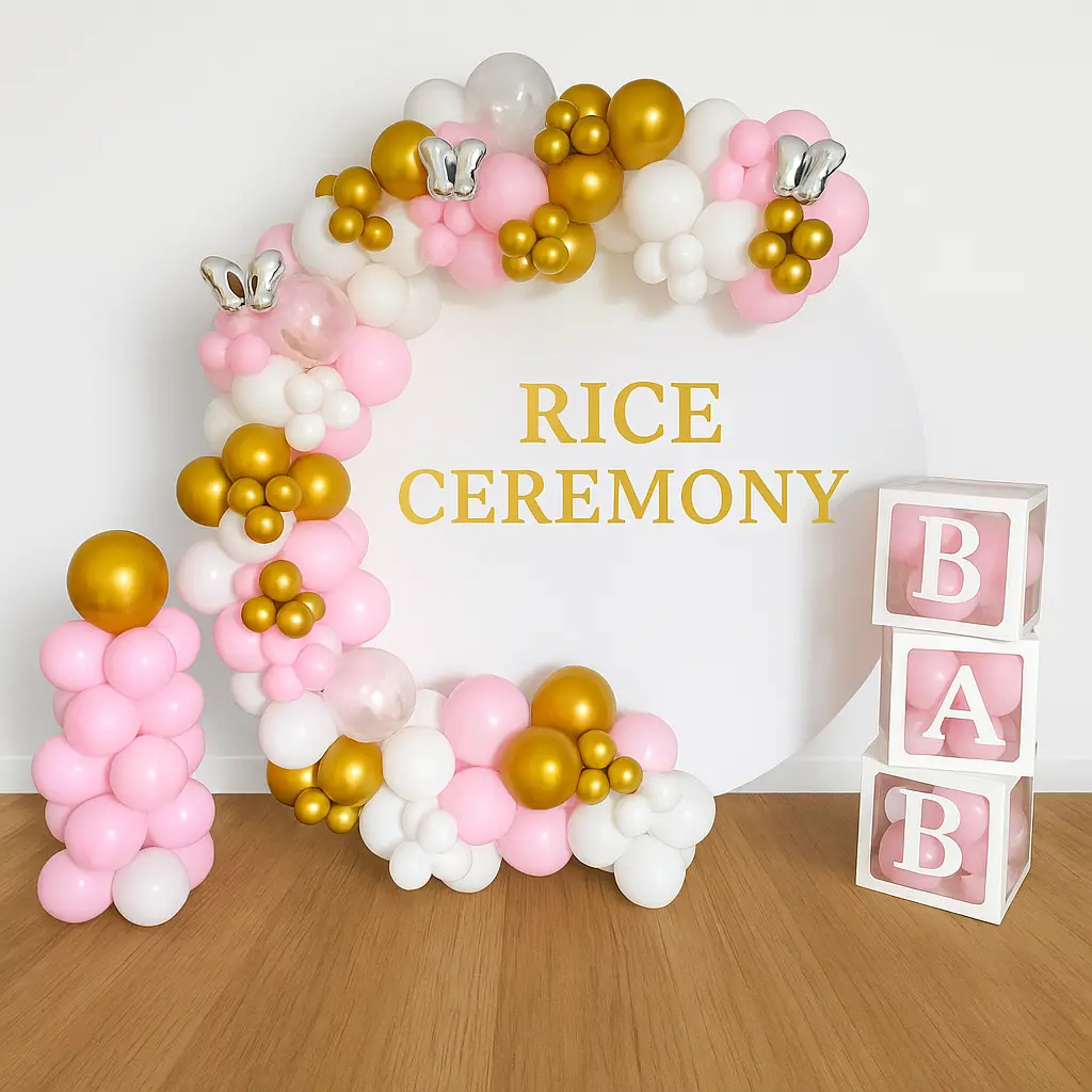Baby’s First Meal Ceremony Decor